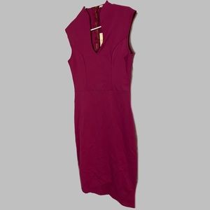 Bodycon magenta dress